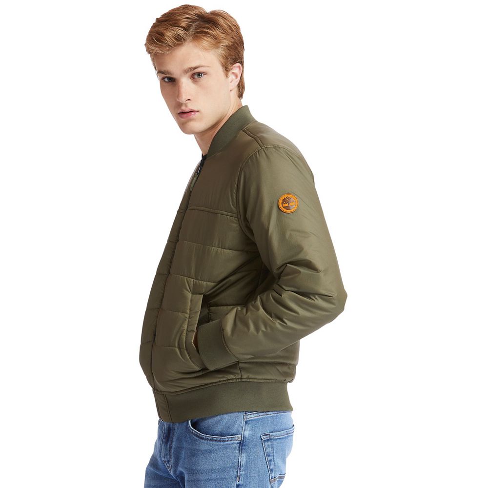 Timberland Μπουφαν Ανδρικα Ελιά - Foss Mountain Reversible Lightweight - Greece 8329165-LF